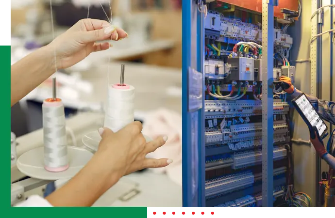 Garment and textile power solutions