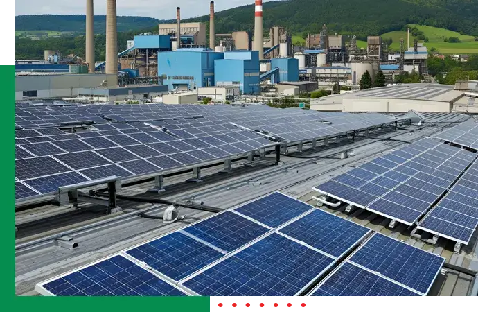 Key features of an industrial solar panel