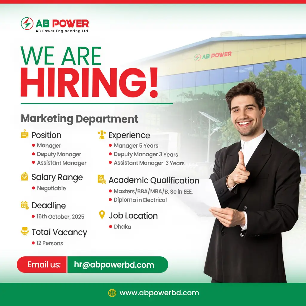Vacancy for Manager & Deputy Manager