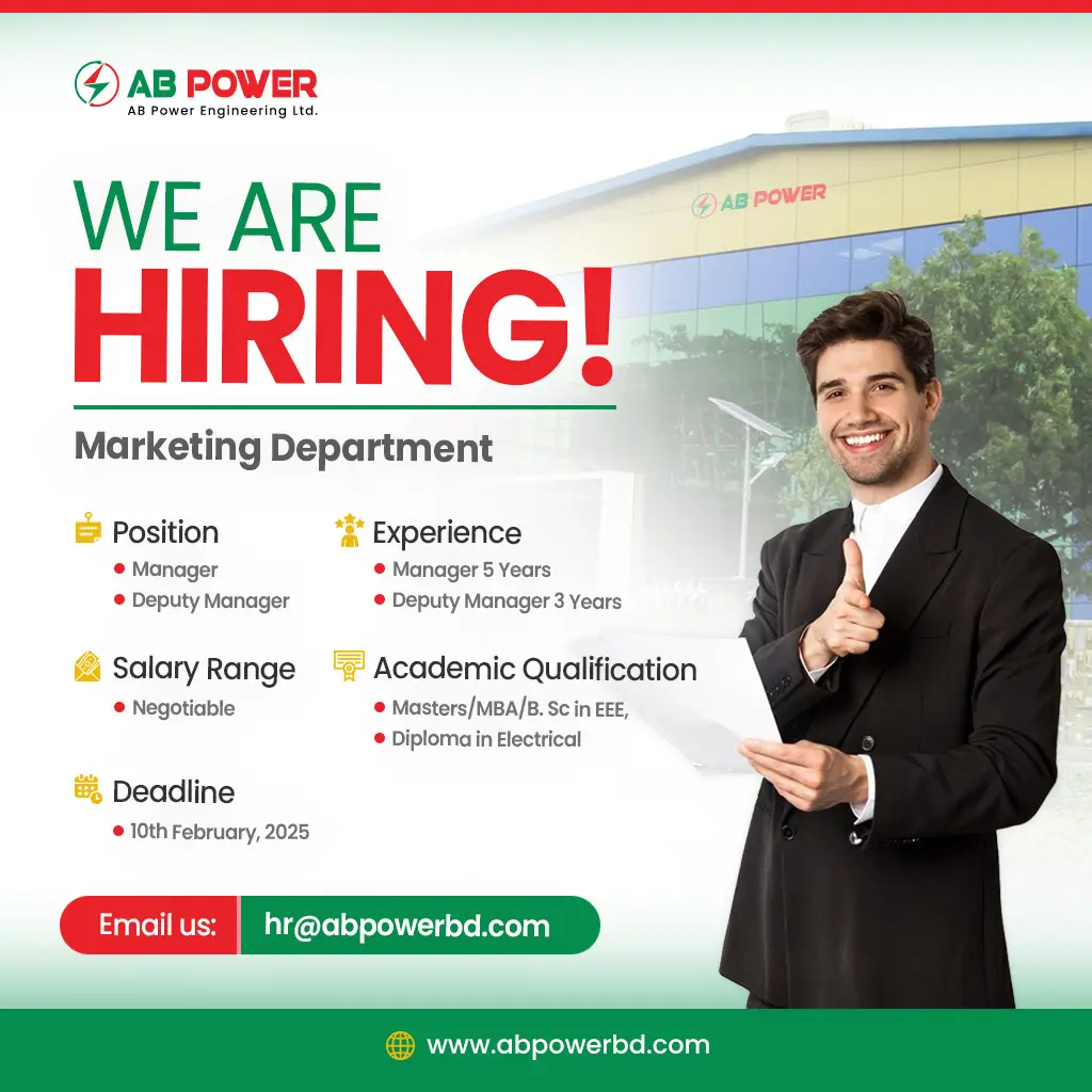 Vacancy for Manager & Deputy Manager